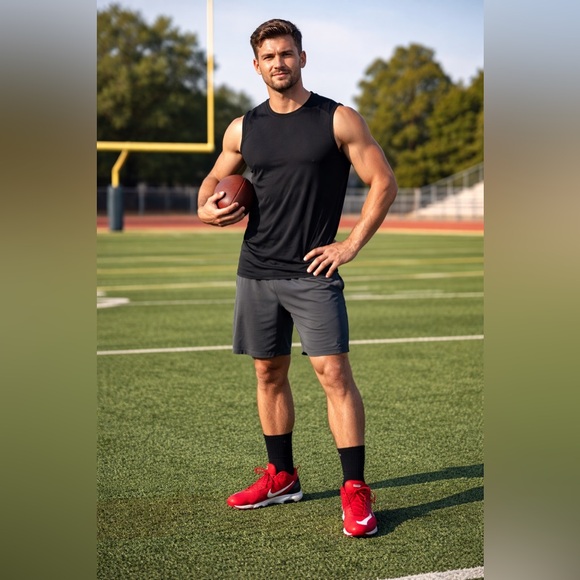 Nike Mens 10 VarsityRed CT6649-616 Football Cleats Clean